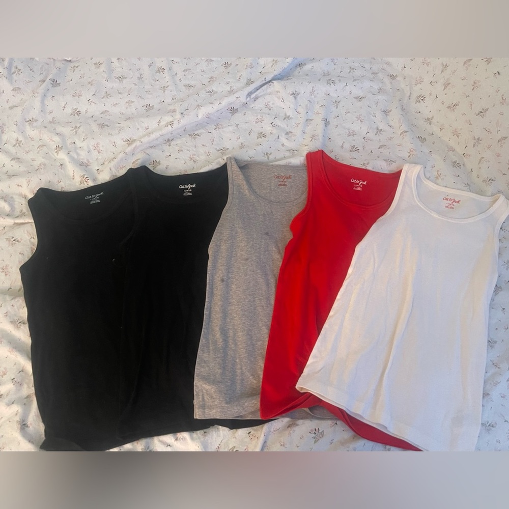 target cat&jack 5 pack girls tank tops